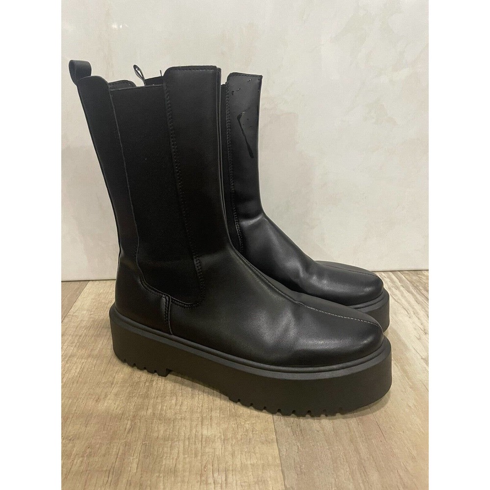 Made Italy ASOS DESIGN Super Chunky PLATFORM Chelsea Boots Sz US 8